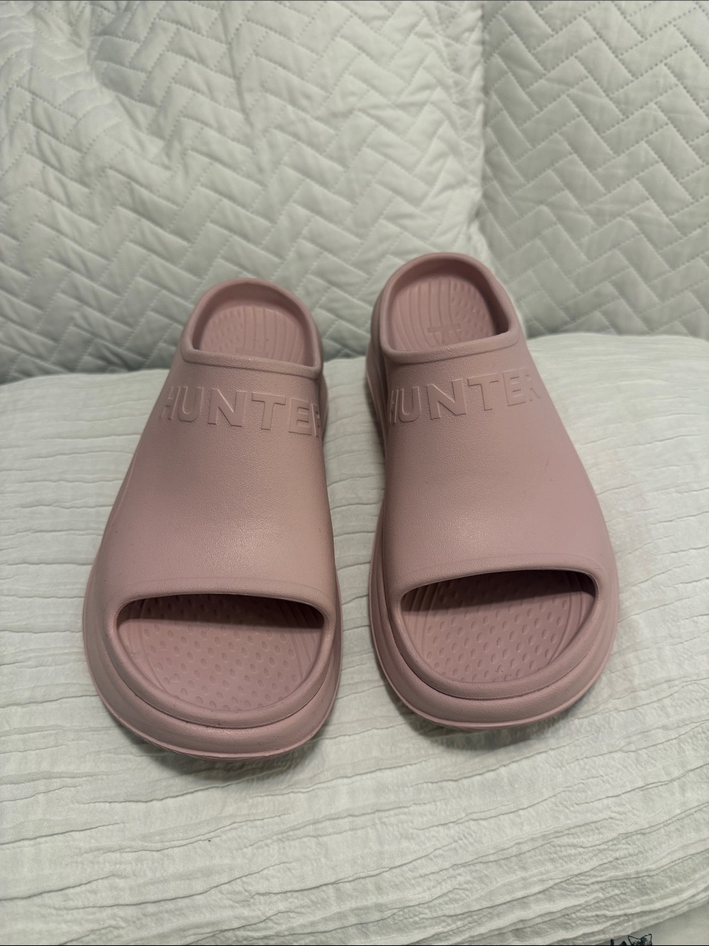 Hunter Women’s  Blush Pink Slide Sandals